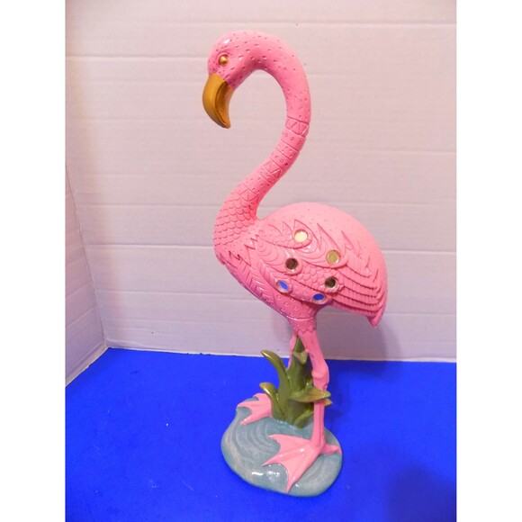 NEW Flamingo Statue Figurine Florida Coastal Florida Tropical Beach Decor - Picture 2 of 6